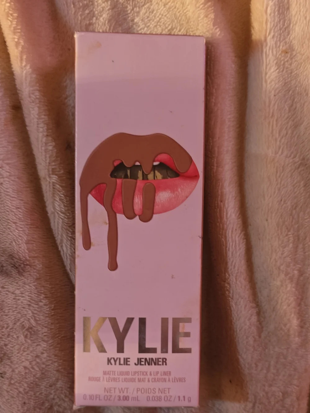 Kylie Cosmetics Matte Liquid Lipstick & Liner — Pink with Brown Drip